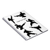 Custom martial arate karate Taekwondo kämpfen Notizblock (Rechte Seite)