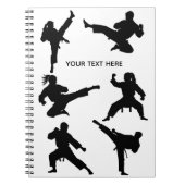 Custom martial arate karate Taekwondo kämpfen Notizblock (Vorderseite)