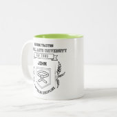 Custom Martial Arts University - Funny Zweifarbige Tasse (Vorderseite Links)