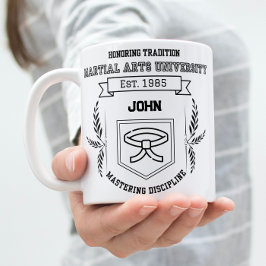 Custom Martial Arts University - Funny Zweifarbige Tasse