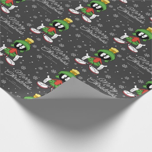 Custom MARVIN the MARTIAN™ Frohe Weihnachten Geschenkpapier (Ecke)