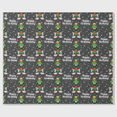 Custom MARVIN the MARTIAN™ Happy Birthday Geschenkpapier (Flach)