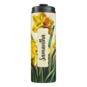 Custom März Daffodil Tumbler 16oz Geschenk Thermosbecher (Vorderseite)