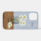 Custom Mason Jar of Daisies Case-Mate iPhone Hülle (Rückseite (Horizontal))