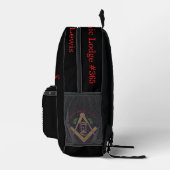 Custom Masonic Lodge Backpack Bedruckter Rucksack (Rechts)