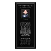 Custom Masonic Rack Cards | Installation von Refer Werbekarte (Hinten)