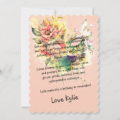 Custom Masquerade 18. Geburtstag Bash Einladung (Rückseite)