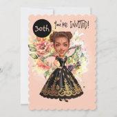 Custom Masquerade 30. Geburtstag Bash Einladung (Vorderseite)