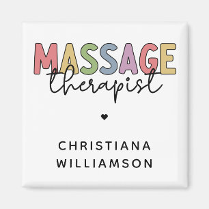 Custom Massage Therapist   Massage Therapy Gifts Magnet