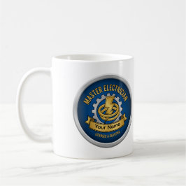 Custom Master Electrician Professional Badge Mug  Kaffeetasse
