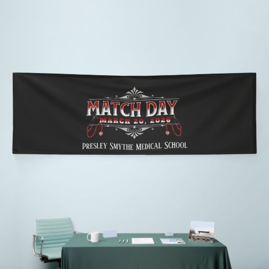 Custom Match Day 2026 Medical Residency Banner (Messeveranstaltung)