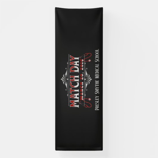 Custom Match Day 2026 Medical Residency Banner (Vertikal)