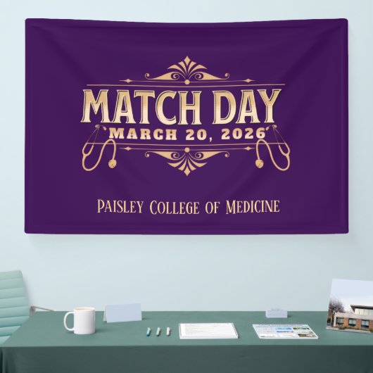 Custom Match Day 2026 Medical Residency Banner (Messe)
