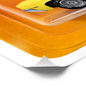 Custom Matchbox Style Classic Car Design Poster (Ecke)