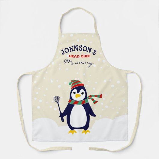 Custom Matching Family Weihnachten Schürze (Vorderseite)