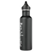 Custom MATTE BLACK 24oz Steel Water Flasche Edelstahlflasche (Rechts)