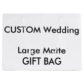 Custom MATTE Geschenktasche LARGE 12.5" x 9" Große Geschenktüte (Vorderseite)