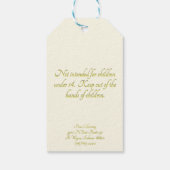 Custom Matte Juwelry Hanging Display Cards Geschen Geschenkanhänger (Rückseite)