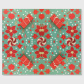 Custom Matte Vintage Weihnachtswrapping Papier Geschenkpapier (Flach)