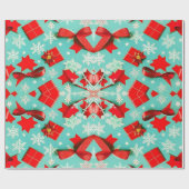 Custom Matte Vintage Weihnachtswrapping Papier Geschenkpapier (Flach)