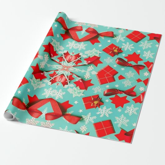 Custom Matte Vintage Weihnachtswrapping Papier Geschenkpapier (Ungerollt)