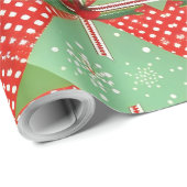 Custom Matte Vintage Weihnachtswrapping Papier Geschenkpapier (Rolleneckpunkt)