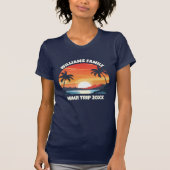 Custom Maui Trip Cool Sunrise Palm Tree Women's T-Shirt (Vorderseite)