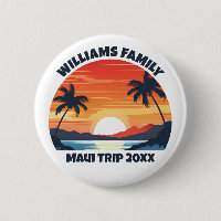 Custom Maui Trip Cool Sunrise Palm Trees