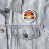 Custom Maui Trip Cool Sunrise Palm Trees Button (Beispiel)