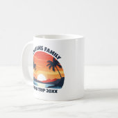 Custom Maui Trip Cool Sunrise Palm Trees Kaffeetasse (Vorderseite Links)