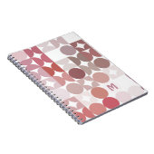 Custom Mauve Taupe Blush Pink Retro Art Muster Notizblock (Rechte Seite)