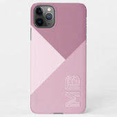Custom Mauve Taupe Dusty Rose Blush Pink gefärbt iPhone Hülle (Rückseite)