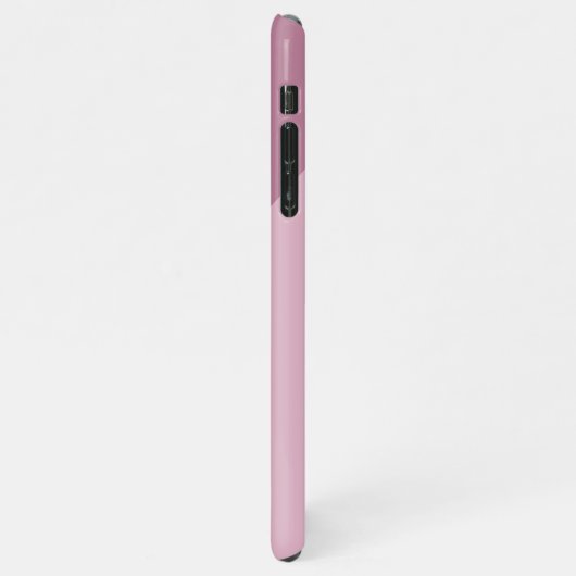 Custom Mauve Taupe Dusty Rose Blush Pink gefärbt iPhone Hülle (Linke Seite)