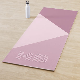 Custom Mauve Taupe Dusty Rose Blush Pink gefärbt Yogamatte