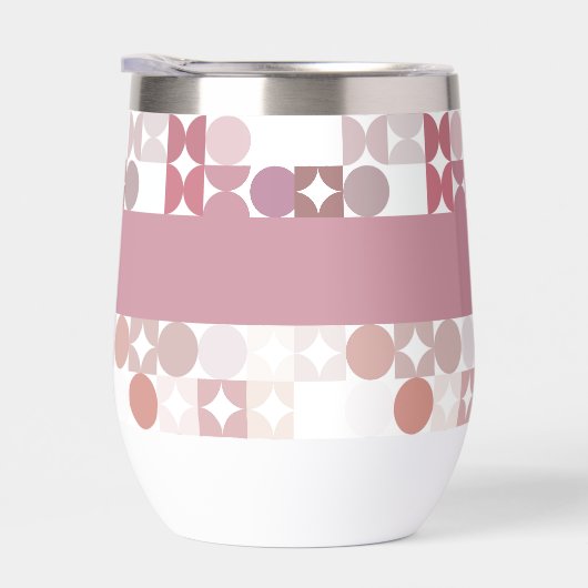 Custom Mauve Taupe Peach Blush Pink Art Muster (Rechts)