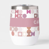 Custom Mauve Taupe Peach Blush Pink Art Muster (Vorderseite)