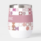 Custom Mauve Taupe Peach Blush Pink Art Muster (Rückseite)