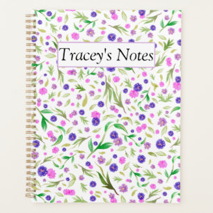 Custom Maximalist Watercolor Floral Planner Planer