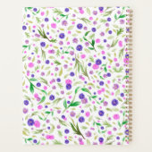 Custom Maximalist Watercolor Floral Planner Planer (Rückseite)