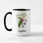 Custom May Birth Flower - Personalized Name Tasse (Links)