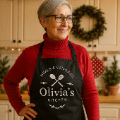 Custom Meals & Memories Kitchen Apron Schürze