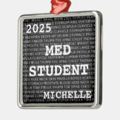 Custom Med Student Medical Terminology Weihnachten Ornament Aus Metall (Links)