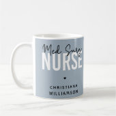 Custom Med Surg Nurse | Medizinisch-chirurgische K Kaffeetasse (Links)