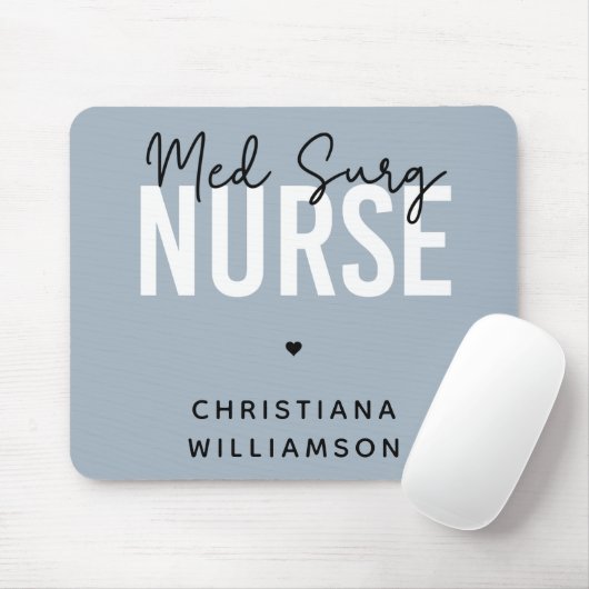 Custom Med Surg Nurse | Medizinisch-chirurgische K Mousepad (Mit Mouse)