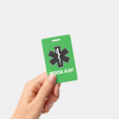 Custom Medical Alert ID & Emergency Contact Card Ausweis (Handheld)