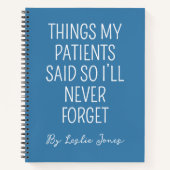 Custom Medical Journal — Funny Nurse Notebook Gift Notizblock (Vorderseite)