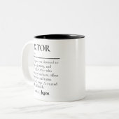 Custom Medical Professional Gift Doctor Definition Zweifarbige Tasse (Vorderseite Links)