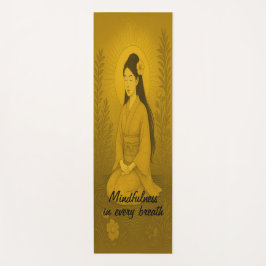 Custom Meditation Art Mindfulness Zen Brown Yogamatte