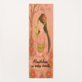 Custom Meditation Art Mindfulness Zen Pink Yogamatte