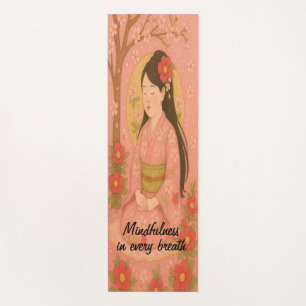 Custom Meditation Art Mindfulness Zen Pink Yogamatte